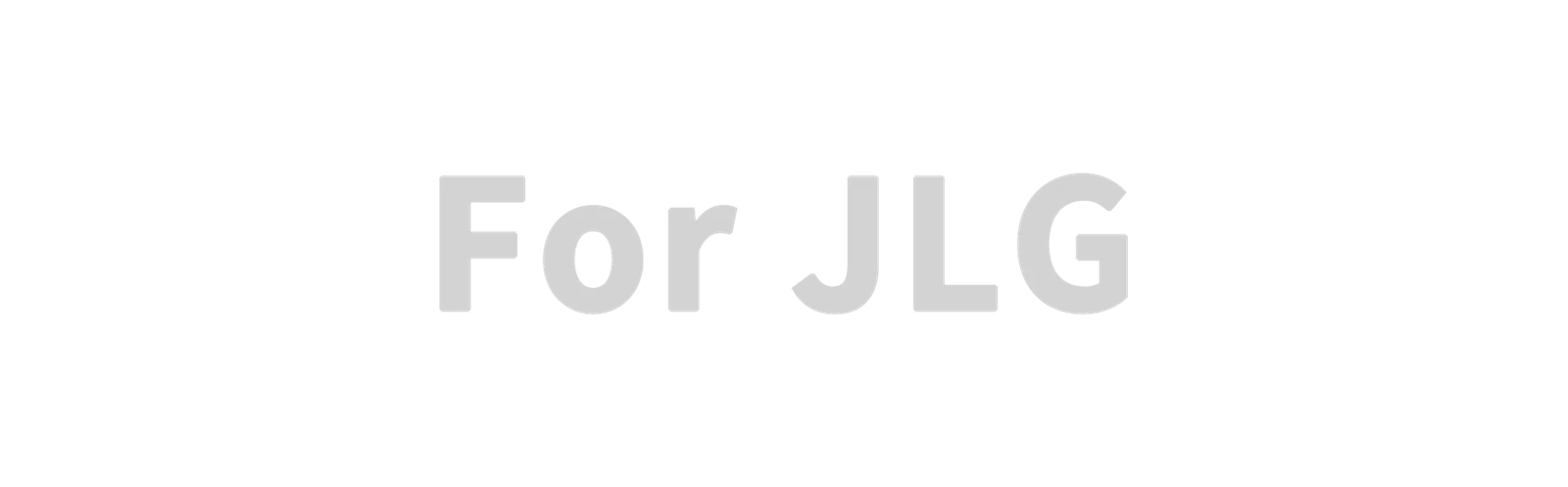 For JLG For JLG